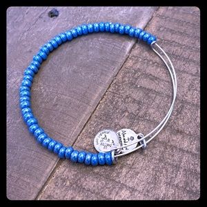 Alex and Ani Blue Bead Bracelet